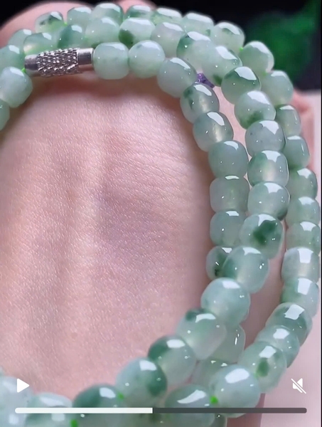 NT1367 Chuỗi 108 hạt size 6.2mm ngọc phỉ thuý tự nhiên ( JADEITE A)