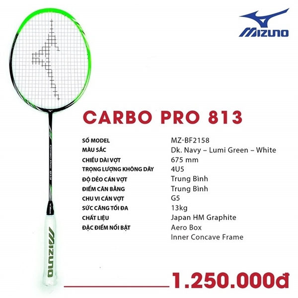 Vợt cầu lông Mizuno Carbo Pro 813