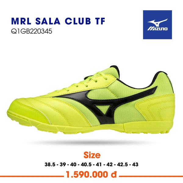 Giày bóng đá Mizuno Sala Club Q1GB220345 Vàng đen