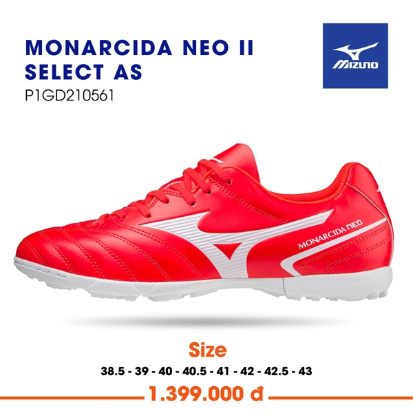 Giày bóng đá Mizuno Neo II Select As P1GD210561 màu đỏ
