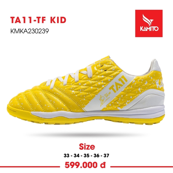 Giày Bóng đá trẻ em Kamito TA11-TF Kid màu Vàng