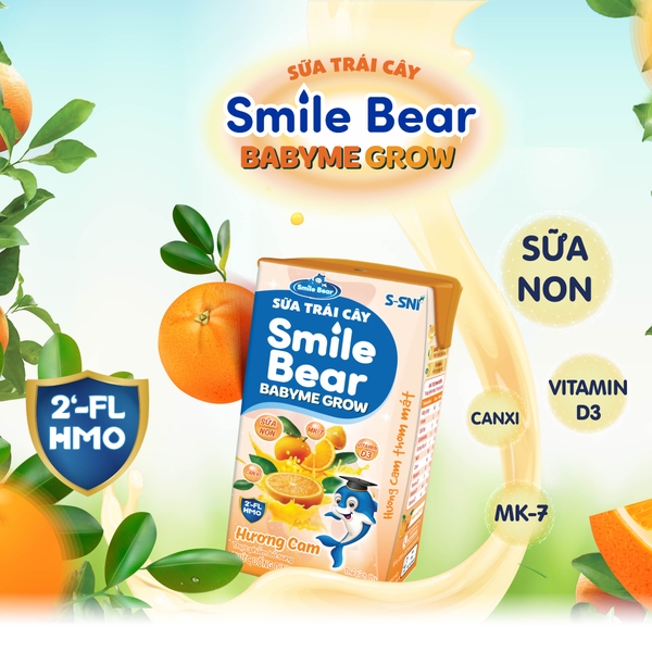 Smile Bear Sữa trái cây - Vị Cam