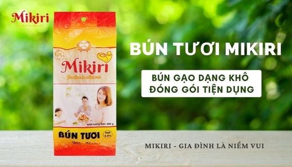 Bún tươi Mikiri - Bún gạo dạng khô đóng gói tiện dụng