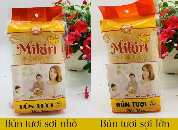 Bún gạo Mikiri - Bún tươi dạng khô tiện dụng Bún gạo Mikiri - Bún tươi dạng khô tiện dụng