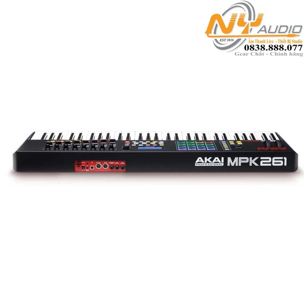 Các cổng kết nối của Bàn Phím Midi Akai MPK261 - Chính hãng