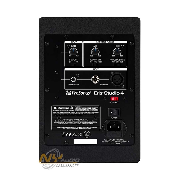 Mặt sau của Loa Kiểm âm PreSonus Eris Studio 4 | Chính hãng