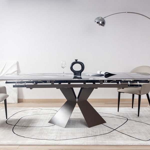 Bàn ăn thông minh Shemesh chân vàng