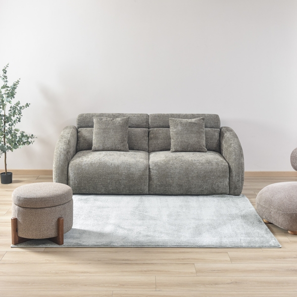 Thảm trải sàn Aarhus xanh lá dệt trượt nước khổ tùy chọn