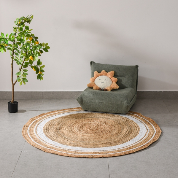 Thảm trải sàn Elysian Nâu dệt tay Ấn Độ