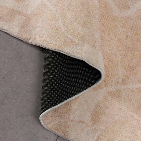 Thảm trải sàn Peach oval lông mềm