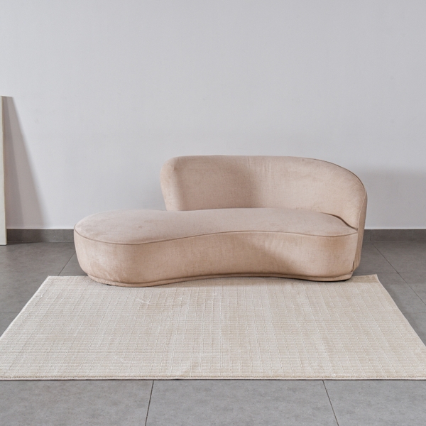 Thảm trải sàn Solt kem dệt trượt nước khổ tùy chọn