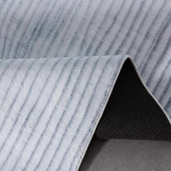 Thảm trải sàn Hayden Ghi oval lông mềm