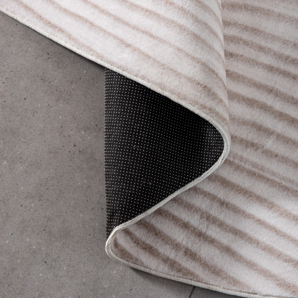 Thảm trải sàn Hayden Nâu oval lông mềm