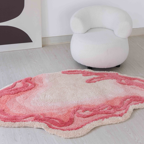 Thảm trải sàn Pinky tufted dệt nổi 100 x 160