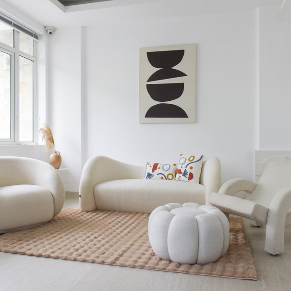 Thảm trải sàn Waffle Be lông thỏ