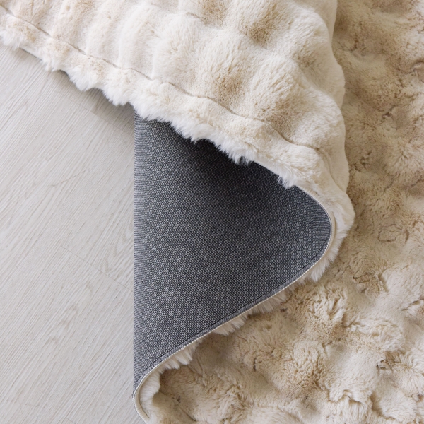 Thảm trải sàn Waffle Trắng lông thỏ