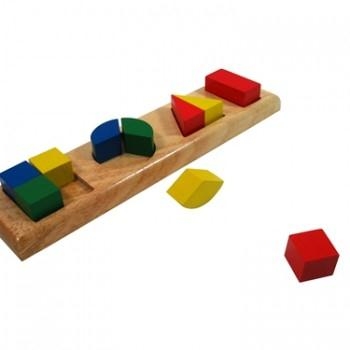 Bốn viên gạch nhiều màu sắc có hình khác nhau – Colorful 4 Shapes Bricks