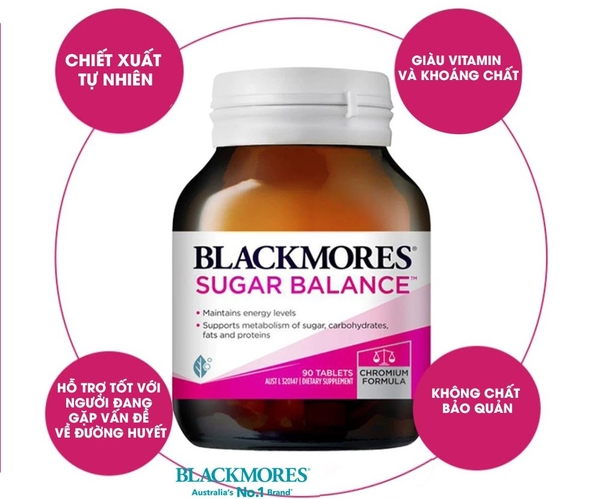 Blackmores Sugar Balance - hỗ trợ tốt với người đang gặp vấn đề về đường huyết