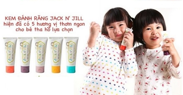 Jack N’ Jill Natural Toothpaste tuyệt đối an toàn cho khi trẻ nuốt.