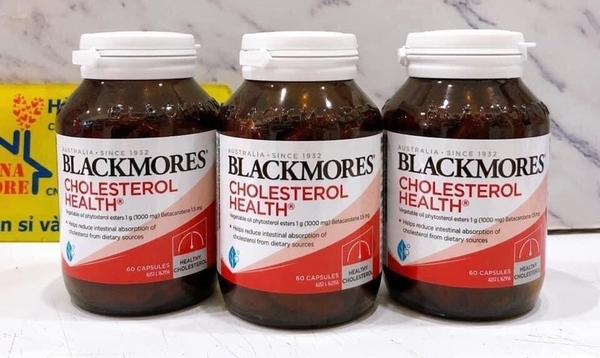 Viên uống giảm mỡ máu Blackmores Cholesterol Health 60 viên, chính hãng Úc