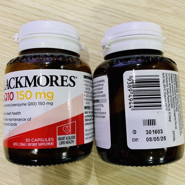 CoQ10 150mg Blackmores Giúp duy trì lipid máu khỏe mạnh