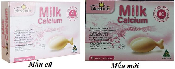 Canxi Milk Blossom bổ sung canxi cho trẻ trên 1 tháng tuổi của Úc