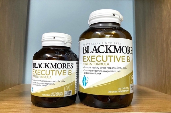 Viên uống giảm stress, căng thẳng Executive B Stress Formula Blackmores Úc 62 viên và 125 viên