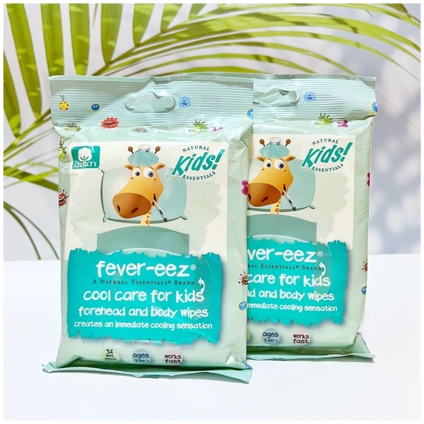  Khăn lau hạ sốt Fever-eez Cool Care Kids hàng chính hãng của Mỹ