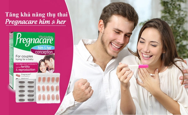 Pregnacare His and Her Hỗ trợ sức khỏe sinh sản nam và nữ giới