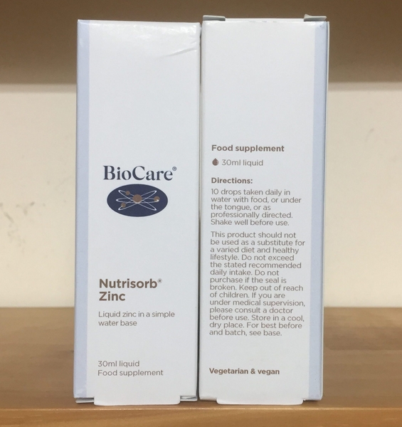 Kẽm BioCare Zinc dạng giọt 30ml