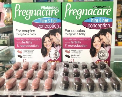 Pregnacare His and Her Hỗ trợ sức khỏe sinh sản nam và nữ giới