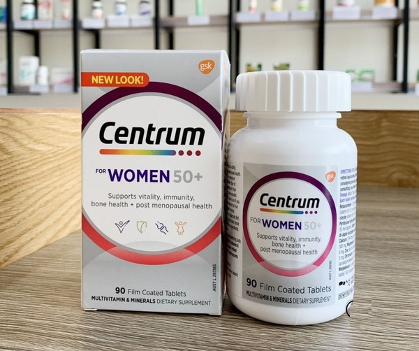 Vitamin Tổng Hợp Centrum For Women 50+ Cho Phụ Nữ Trên 50 Tuổi, 90 viên |  Alozo Store