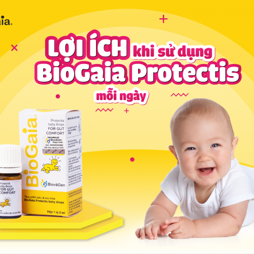 Biogaia cho bé nhà mình trong thời kỳ sơ sinh hoặc sinh non