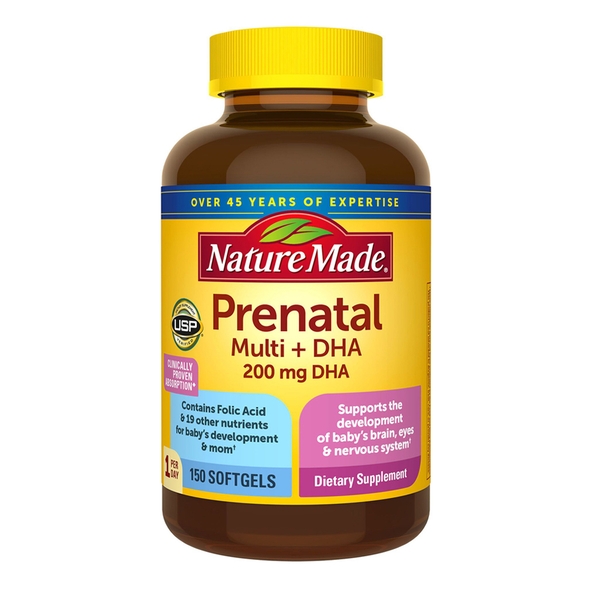Số lượng viên nang trong hộp của vitamin tổng hợp cho bà bầu Prenatal Multi DHA là bao nhiêu?
