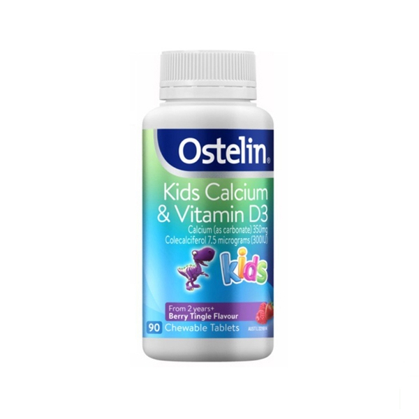 Canxi Ostelin Kids 90 Viên Bổ Sung Calcium Vitamin D Cho Bé Từ 2-13 Tuổi Của Úc