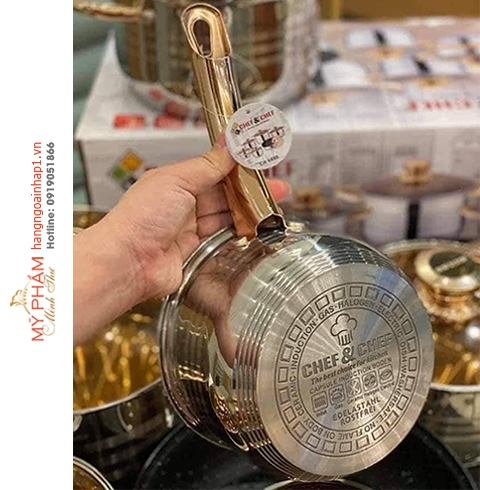 Bộ nồi CHEF & CHEF nhập khẩu Đức 6 món