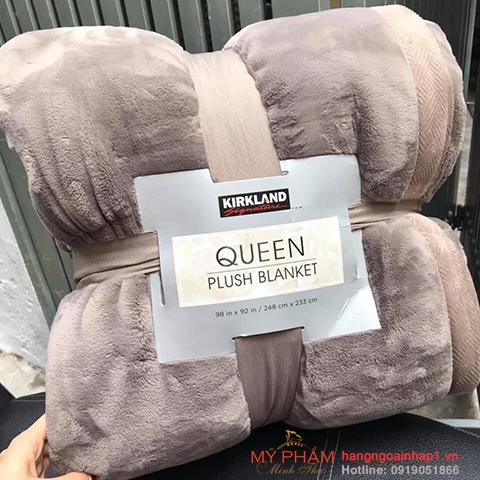 Chăn lông cừu KirkLand Plush Blanket Queen - Mỹ