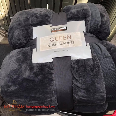 Chăn lông cừu KirkLand Plush Blanket Queen - Mỹ