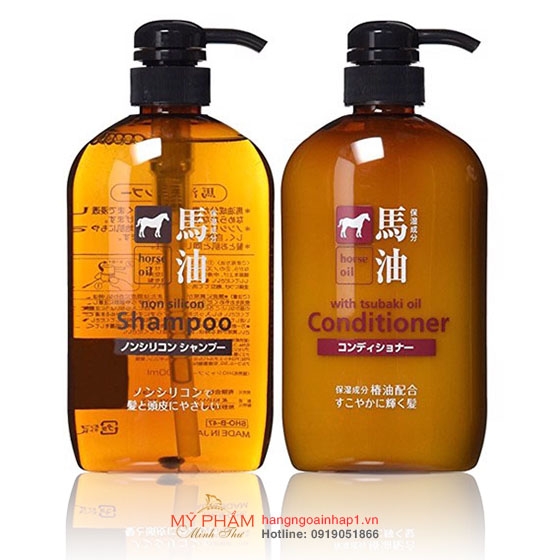 Dầu gội xả mỡ ngựa Horse Oil 600ml - Nhật