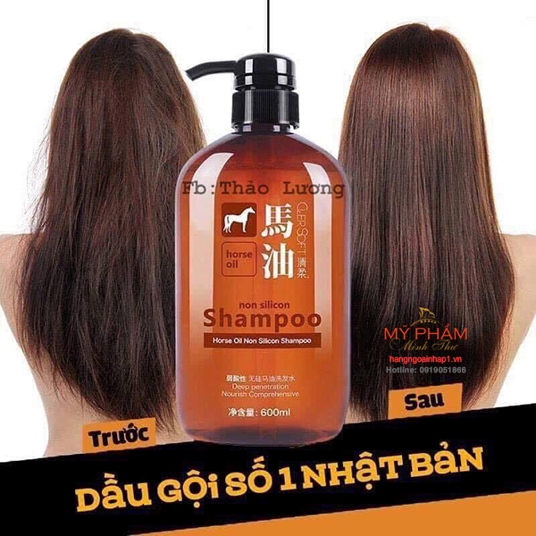 Dầu gội xả mỡ ngựa Horse Oil 600ml - Nhật