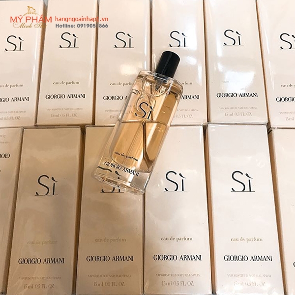 Nước hoa mini Giorgio Armani Sì EDP 15ml - Ý Mỹ phẩm Minh Thư - Hàng ngoại  nhập 1