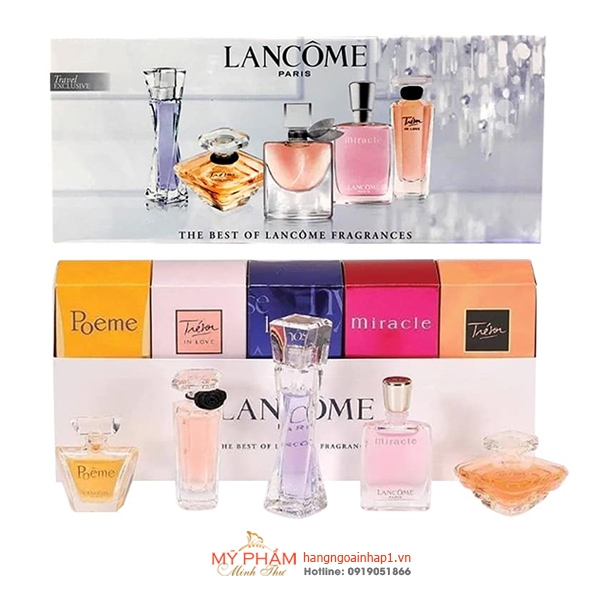 Set nước hoa mini LANCÔME Eau De Parfum 5 chai của Pháp