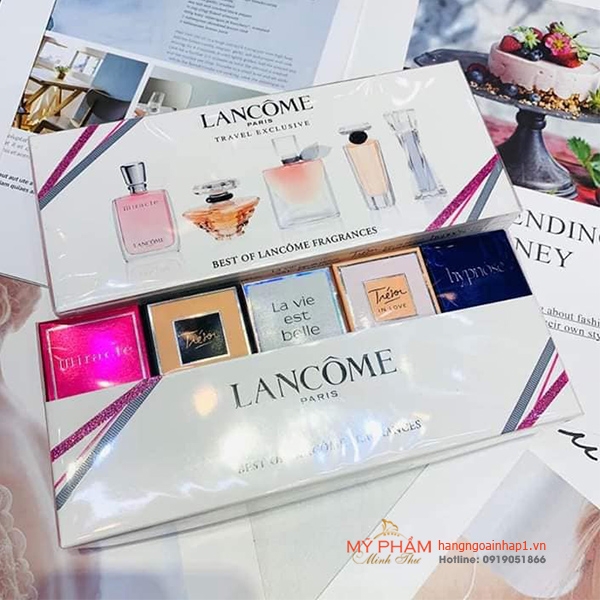 Set nước hoa mini LANCÔME Eau De Parfum 5 chai của Pháp