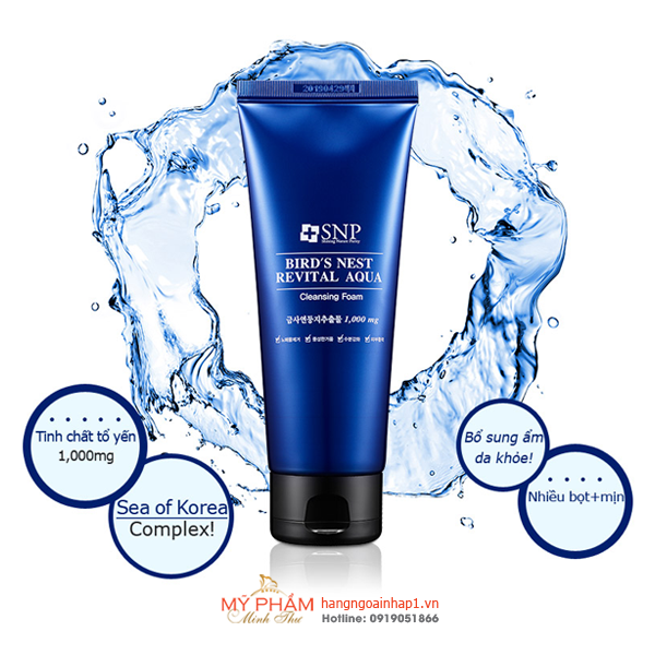 sua-rua-mat-tinh-chat-to-yen-snp-bird-s-nest-revital-aqua-cleansing-foam