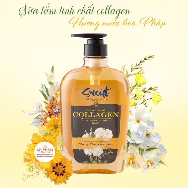 Sữa tắm Collagen hương nước hoa Susoft thơm nức suốt cả ngày