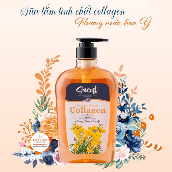 Sữa tắm Collagen hương nước hoa Susoft thơm nức suốt cả ngày