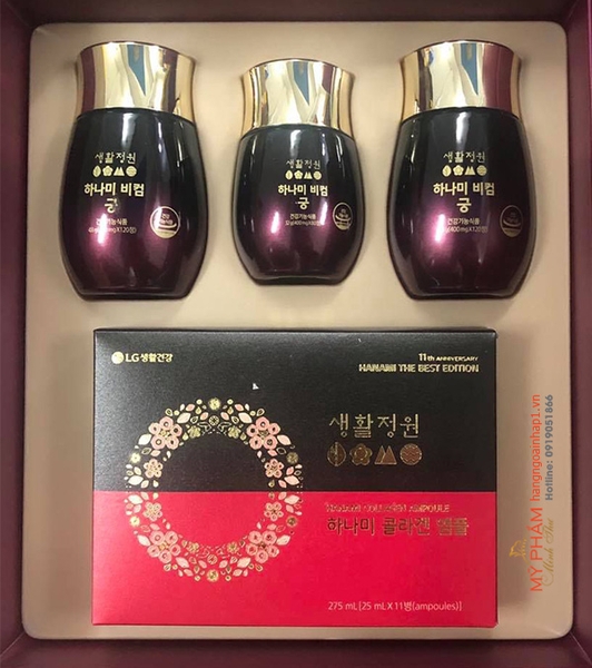 Viên uống cân bằng nội tiết Hanami Bcom Gung (Hàn Quốc) - Đẹp da, giảm sạm nám