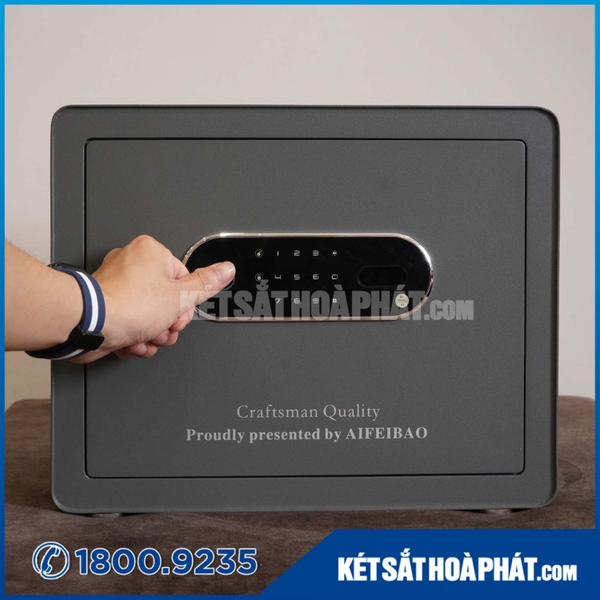 Bảng khóa vân tay điện tử trên két sắt thông minh Aifeibao KV316
