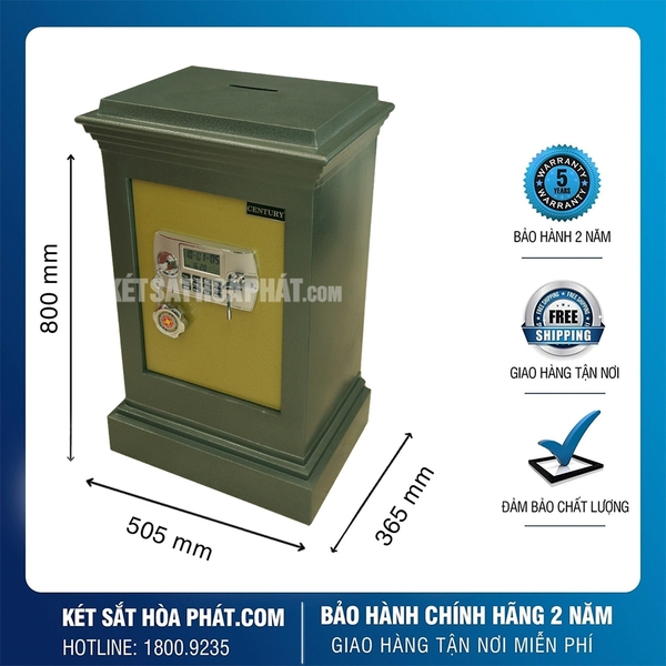 Két sắt công đức KCD800 khóa điện tử