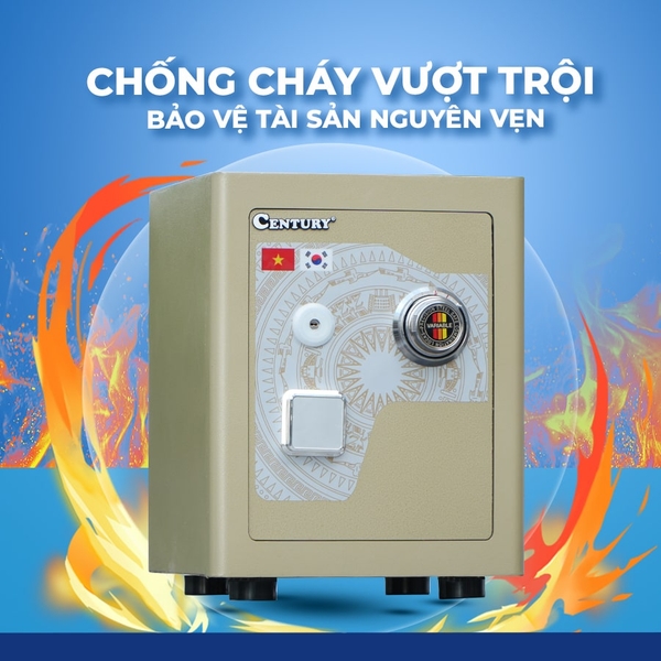 Két sắt chống cháy Century CF166 Khóa cơ đổi mã